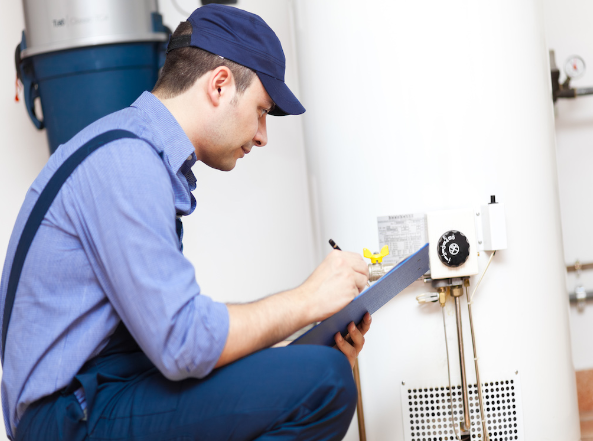HVAC technician performs cooling and heating services- Collierville